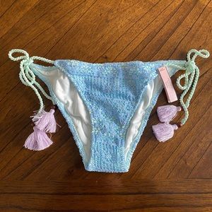 NWT Victoria Secret crochet swim bottoms only